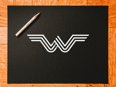 "W" Lettermark brand brand identity customtype flat icon lettermark lineart logo mark minimalism modern symbol texture typography vector w worship