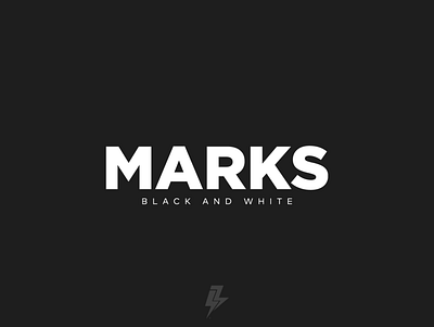 MARKS B&W behance blackandwhite brand brand identity icon illustration lineart logo logomark mark marks minimalism monogram symbol typography