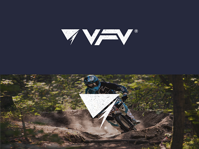 VFV bicycle bikelogo brand brand identity customtype icon illustration lettermark logo logomark mark monogram mountain mountainbike symbol typography
