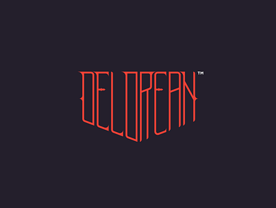 DELOREAN Logotype brand customtype highstyle hyperbeast icon lettermark logo logomark logotype music symbol type typography vector