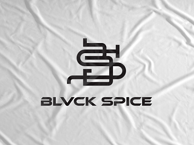 BLVCK SPICE band brand brand identity bs customtypography icon illustration letterform lettermark logo logomark mark monochrome monogram symbol type typography vector