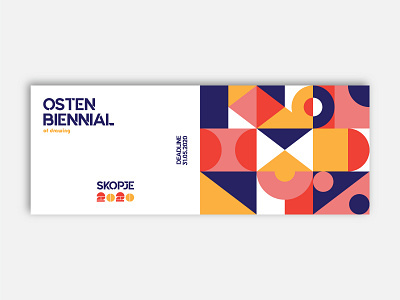 Osten Biennial Banner ad art banner bauhaus biennial colorful drawing gallery geometric shapes geometry illustration shapes social media