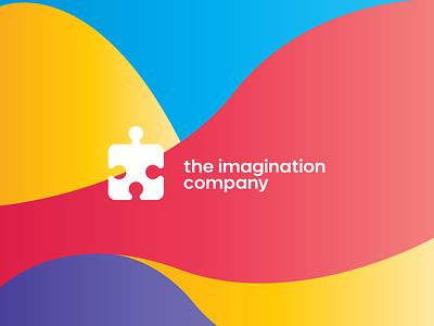 The Imagination Company abstract branding gradients illustration imagination innovation invention logo mark modern puzzle symbol technology