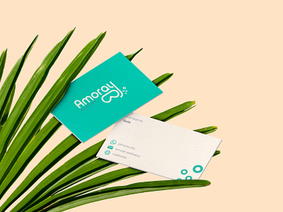 Business Cards Amoray brand identity branding brandmark business cards logo mark print resort tangible typography wordmark