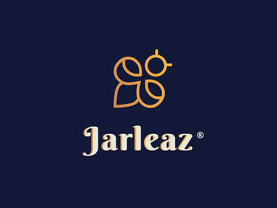 Jarleaz® bee brand brand identity honey icon lineart logo mark minimal modern symbol typogaphy