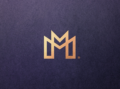 MM Monogram bold brand brand identity custom typography gold icon logo mark mm monogram strong symbol typography vector
