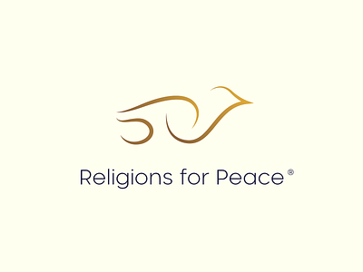 50th Anniversary - Religions for Peace 50 anniversary brand dove elegant gold icon logo minimal peace religions soft subtle symbol typography