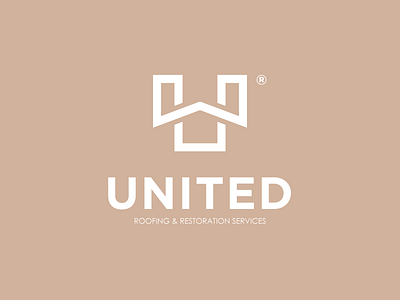 United Roofing | Logomark Design brand brand identity construction creative designer edgy house icon letterform lineart logo logodesigner mark minimal roof simple symbol symetrical typogaphy union