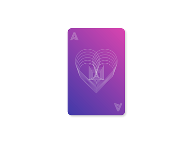 Playing Card abstact illustration minimalist design simple