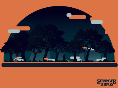 Stranger Things, Season 2 art colour fan gradient illustrator netflix october pumpkin strangerthings vector