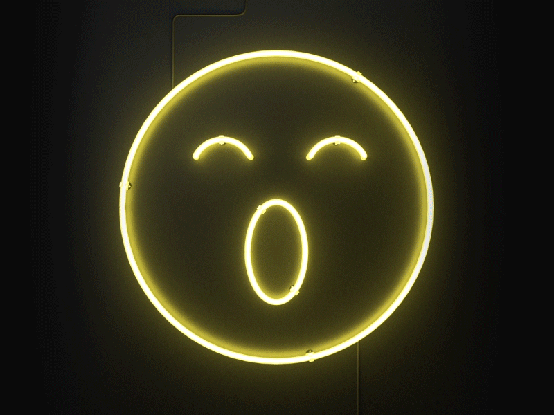 Selfie Icon Animated 3d aforox animation c4d design emoji icon neon octane render yolo yoloapp