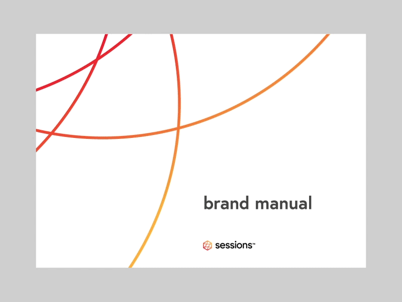 Sessions brand manual teaser meeting room brand guidelines icon graphic design sessions layout identity branding loop design guide typography logo design aforox