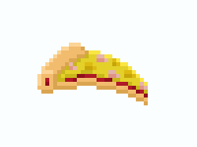 Pixel art pizza Twitch emote for Tatsurii