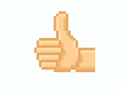 Pixel art thumbs up Twitch emote emote emotes stream streamer thumb thumbs up twitch twitch emotes