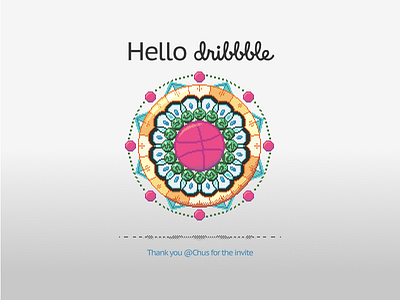 Pixel Art Dribbble Mandala