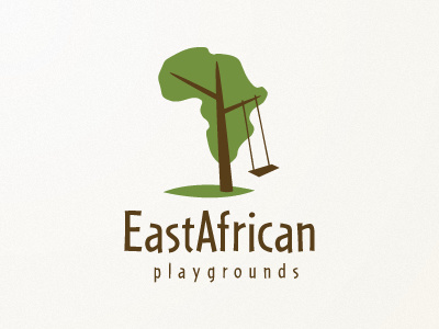 East African Playgrounds Logo africa brown east grass green logo playground swing tree