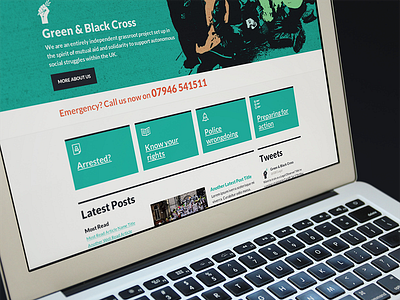 Green and Black Cross Desktop banksy bright design flat homepage solid ui ux website