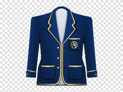 Navy Blue Blazer blazer clothes dribbble gold jacket logo navy blue oxford texture