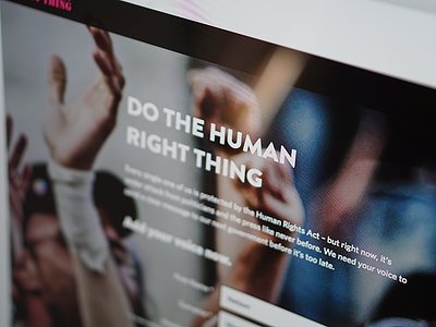 Do the Human Right Thing - Amnesty International Campaign amnesty asksnaik campaign charity handsup human international right ui ux website