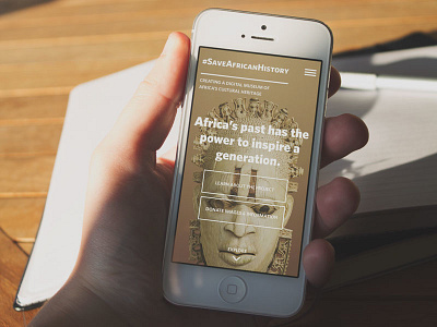 #SaveAfricanHistory Mobile africa ai artefact design mask museum photos scroll ui ux web website