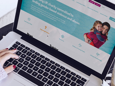 Against Violence and Abuse Website Homepage Design