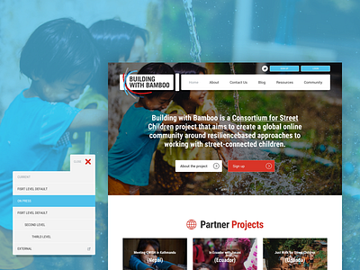 Children Charity Website Design abuse blue and yellow design children design desktop hands up mobile ui ux website xd