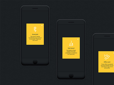 Worbby Web App UI Design - Confirmations app blue and yellow design mobile peer to peer ui ux web website worbby