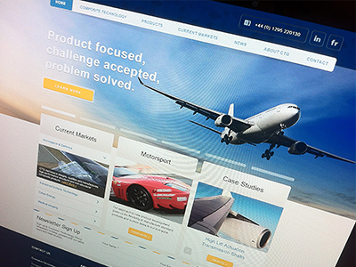 Aerospace Homepage Visual