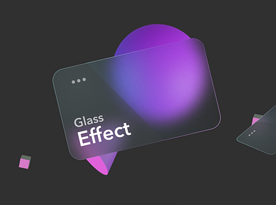Glass Effect design example figma glass illustration ui vector web