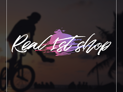 "Real 1st shop" Logo design logo logotype