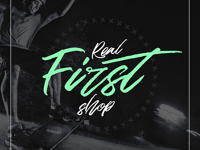 'Real first shop" Logo