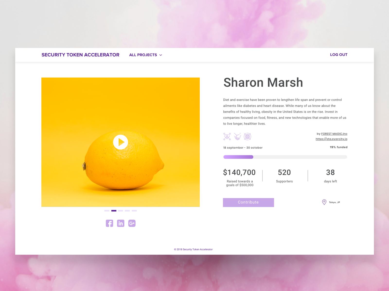 Crowdfunding Page By Anton Goldobin On Dribbble