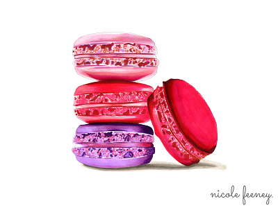 Macarons bakery cake copic drawing france french illustration macaron macaroon markers paris patisserie
