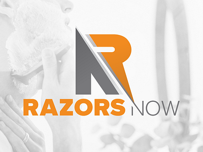 Razors Now Logo branding design flat icon logo minimal vector