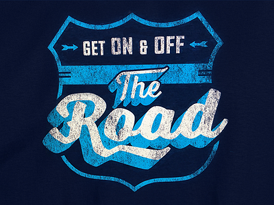 Get On And Off The Road Logo branding logos