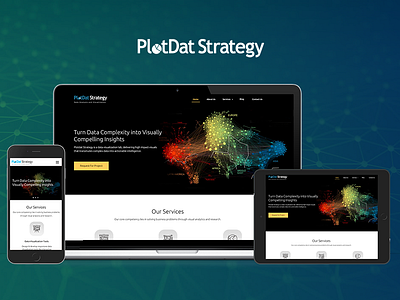 Plotdat Strategy data visualization landing page design research responsive ui ux ux process webdesign wordpress