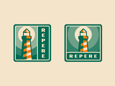 REPERE — logo badge badge logo branding design geometric graphic design groupama illustration lighthouse logo logotype vector