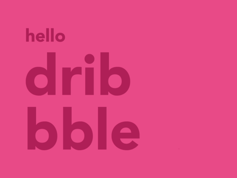 Hi! First shot on dribbble! after effects animation debuts dribbble first hello illustrator photoshop shot