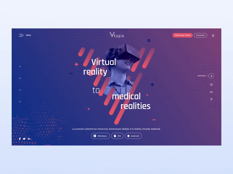 Virtual reality to medical realities design doctor medical techology ui ux virtual virtual reality vr website