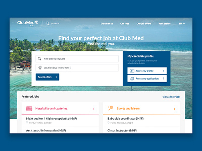 Club Med - careers website