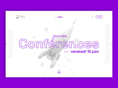 Flupa UX days — Conferences conference design event flupa graphic design interface rocket space talks ui ux website workshop