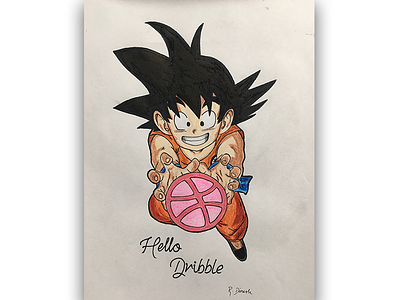 My First Dribble Post dragonballz drawing