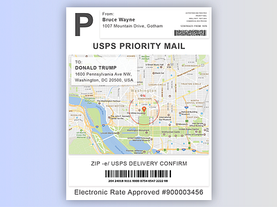 USPS Shipping Label Redesign Minimal minimal redesign shippinglabel