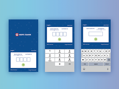 HDFC App Login Screens Redesign hdfc loginscreen mobileapp redesign