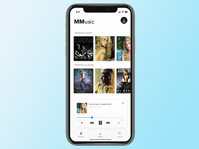 Minimal Music App ios minimal music app