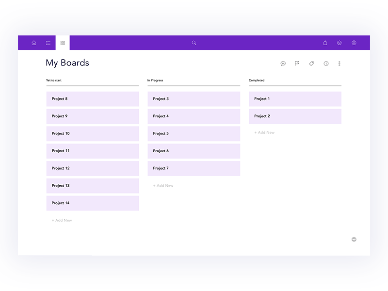 My Boards view | Todo App concept by Dinesh Ramamurthy on Dribbble