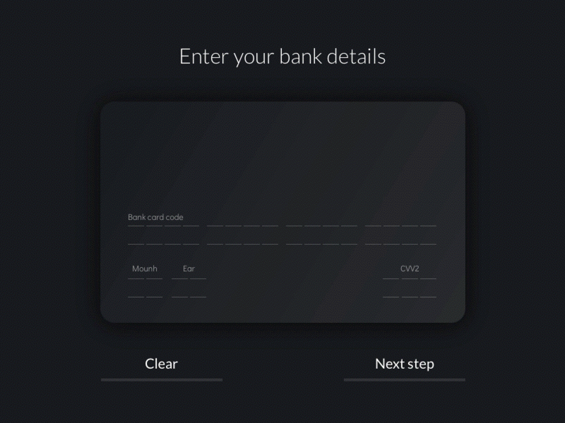 Credit Card Checkout animation bank bank card black checkout credit card dailyui pink simple steps ui ui design
