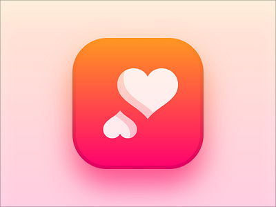 Shhhine — application for moms and their babies app child dailyui heart icon logo love mother orange pink s shine