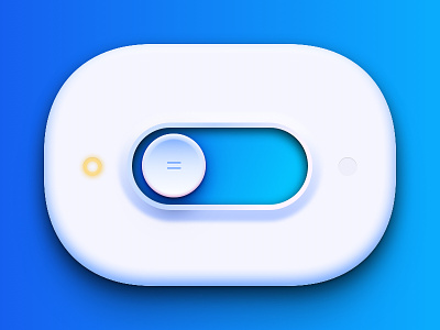 On/Off Switch app blue dailyui off on switch turn on white