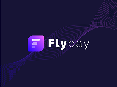 Flypay logo blue f f logo fly identity logo pay pink